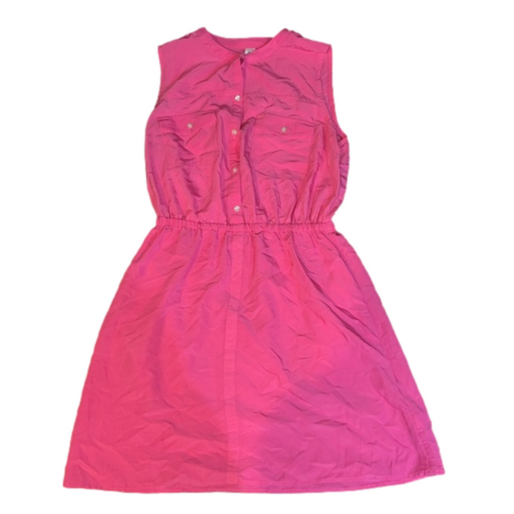 Old Navy Dresses & Skirts - pink size small old navy tank top button down dress